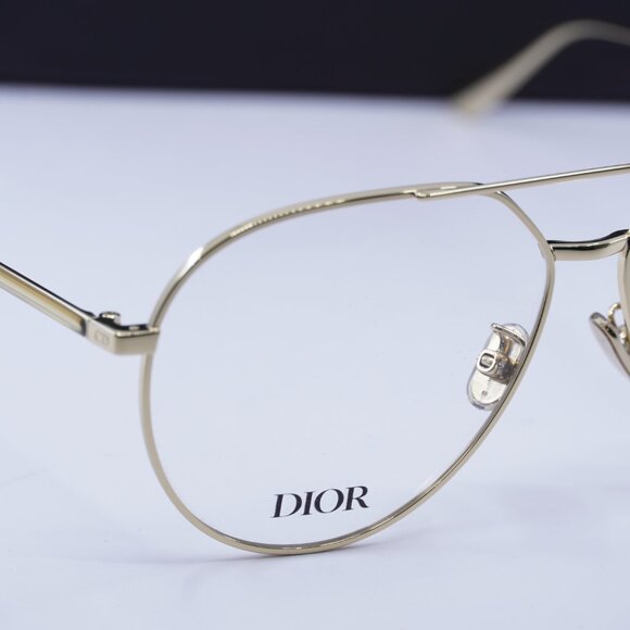 Dior GEMDIORO AU B000 Aviator 58mm Eyeglasses - Gold - Picture 2 of 11
